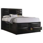 Orleans Furniture - Coaster - Briana Wood California King Storage Bookcase Bed Black - 202701KW